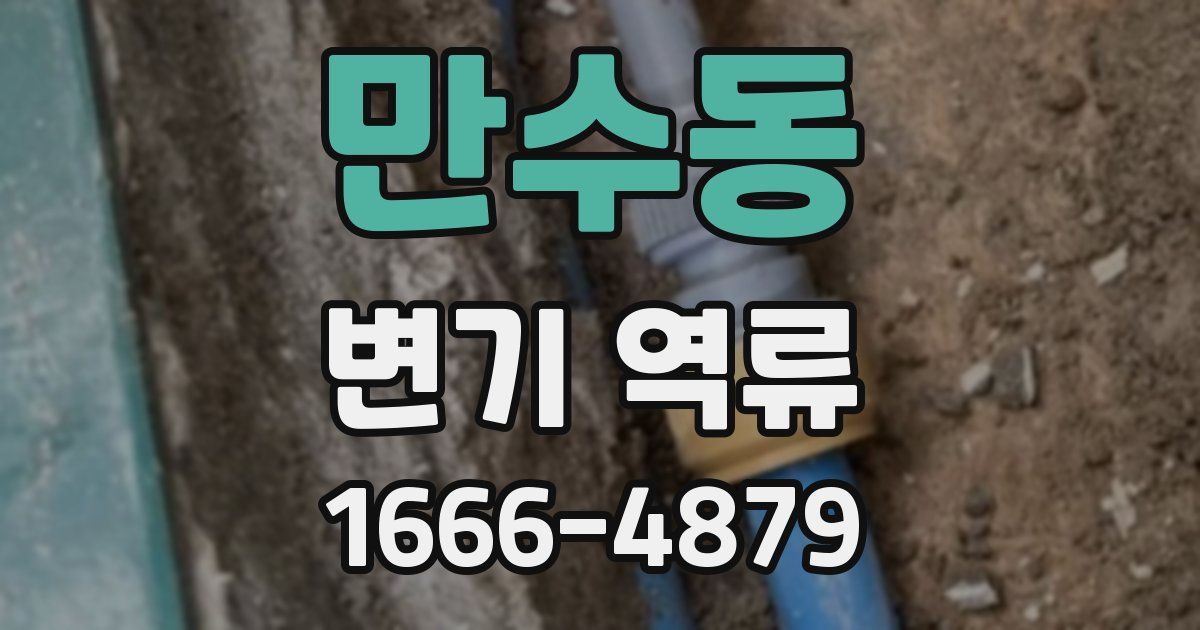 만수동 변기 역류