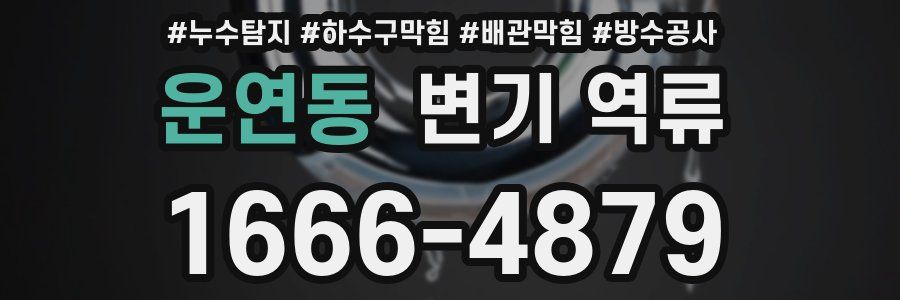 운연동 변기 역류