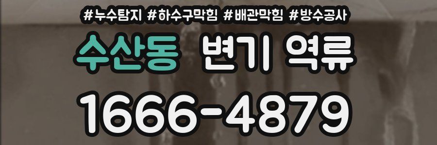 수산동 변기 역류