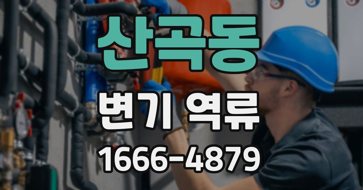 산곡동 변기 역류