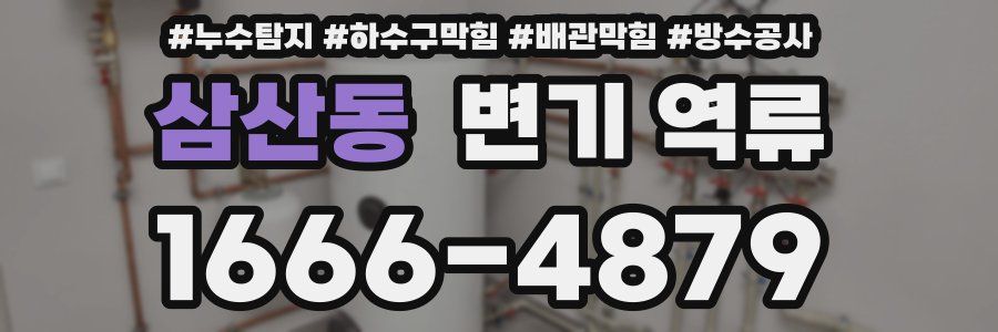 삼산동 변기 역류