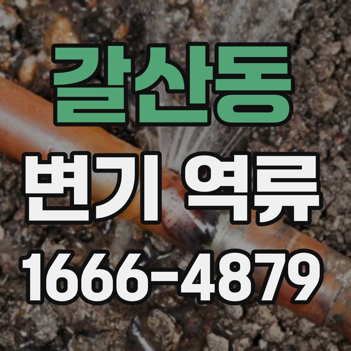 갈산동 변기 역류