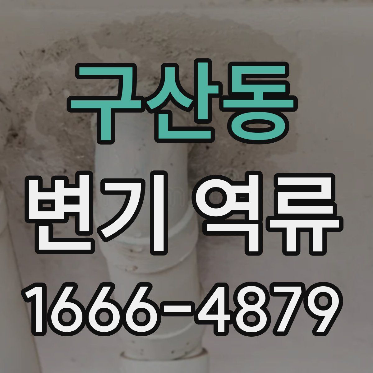 구산동 변기 역류