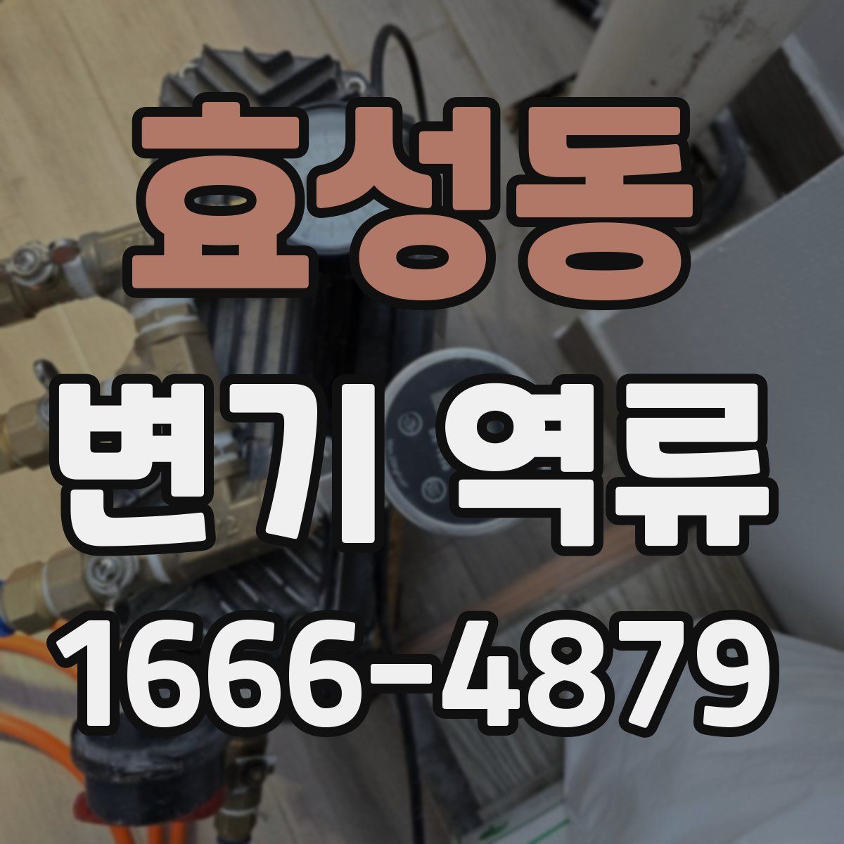 효성동 변기 역류