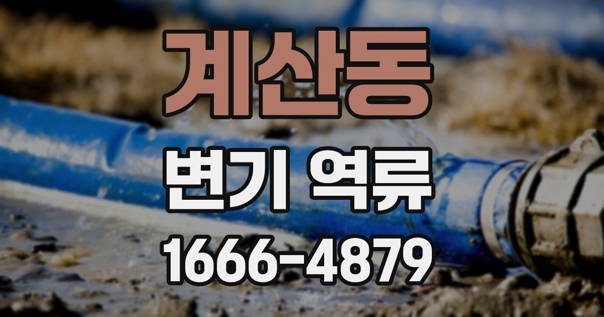 계산동 변기 역류