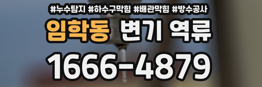 임학동 변기 역류