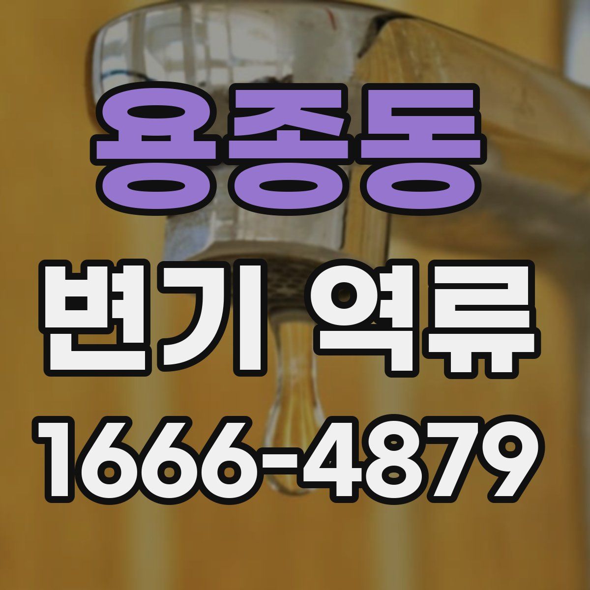 용종동 변기 역류