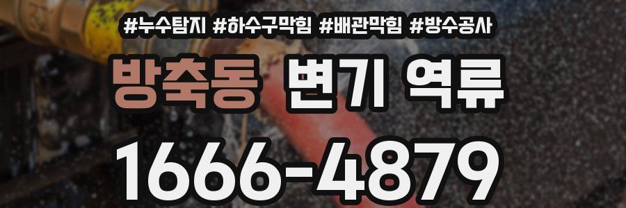 방축동 변기 역류
