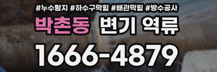 박촌동 변기 역류
