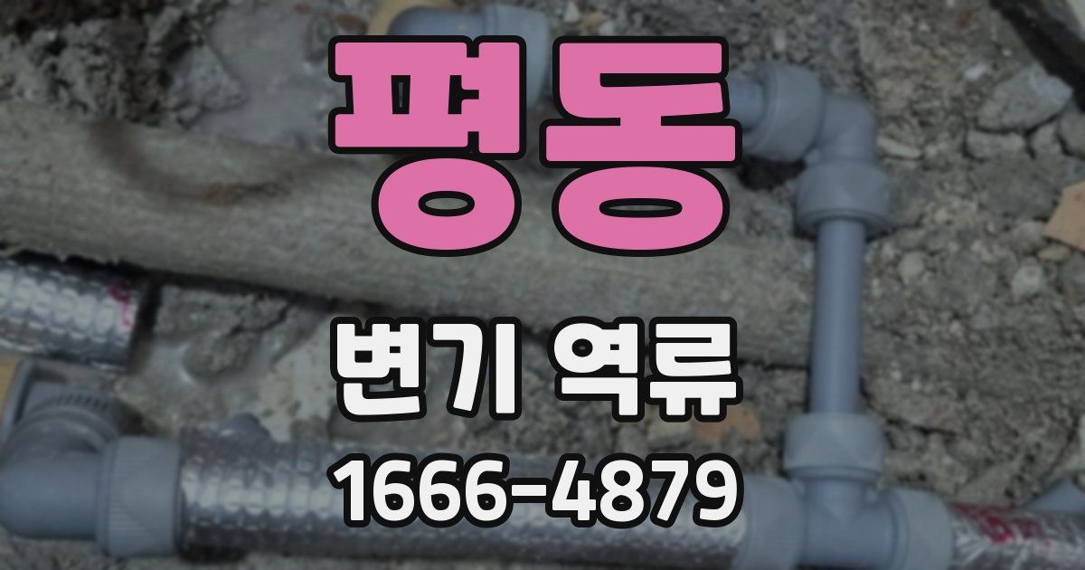 평동 변기 역류