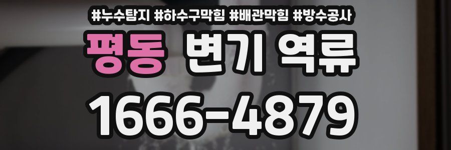 평동 변기 역류