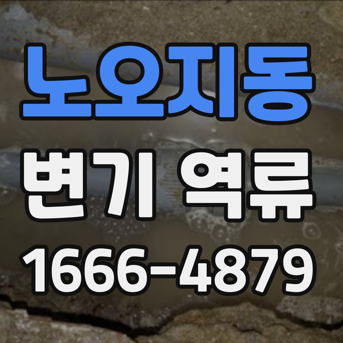 노오지동 변기 역류
