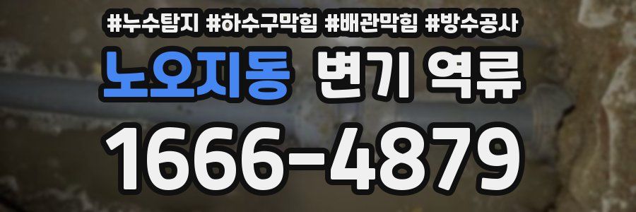 노오지동 변기 역류