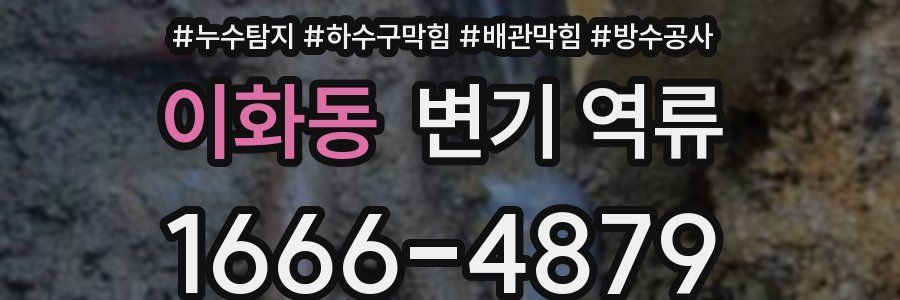 이화동 변기 역류