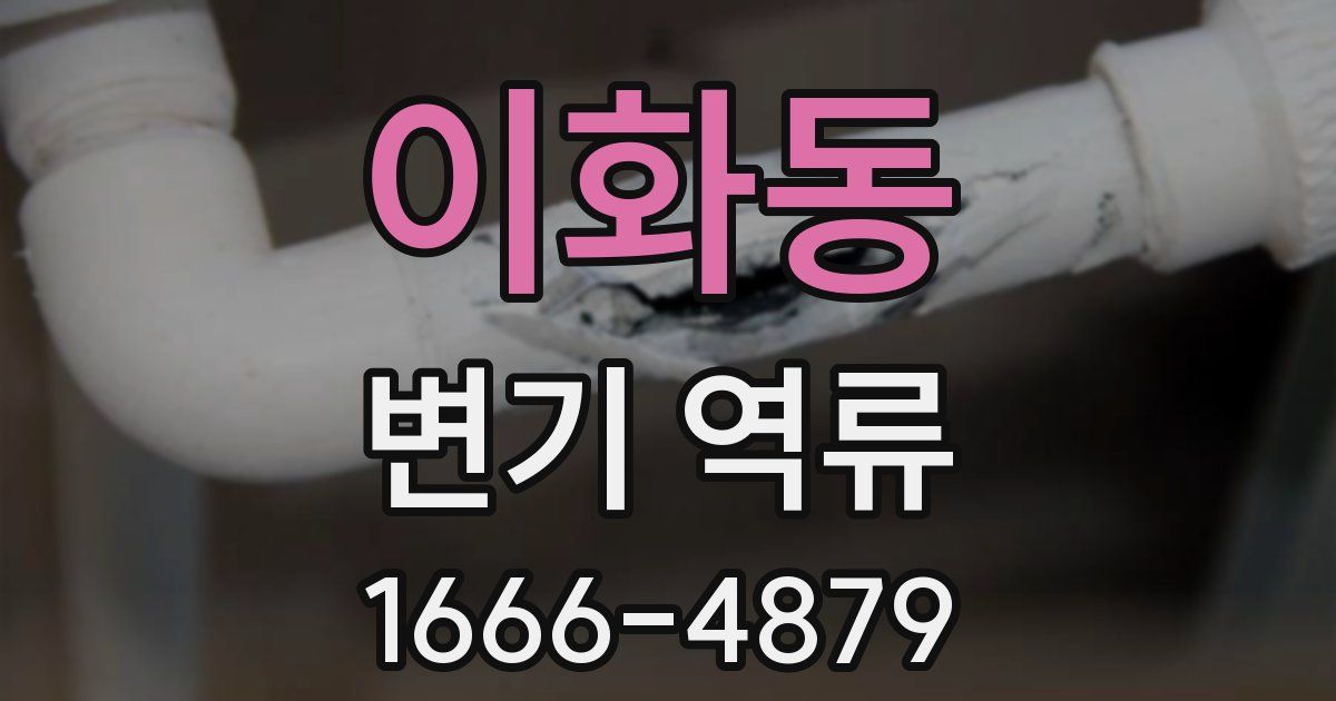 이화동 변기 역류