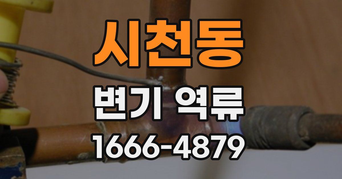 시천동 변기 역류