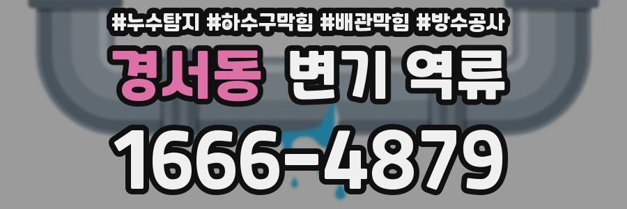 경서동 변기 역류