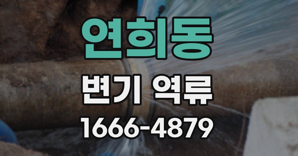 연희동 변기 역류