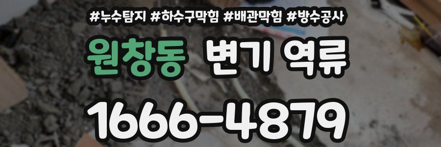 원창동 변기 역류