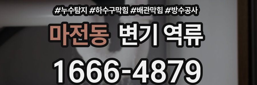 마전동 변기 역류