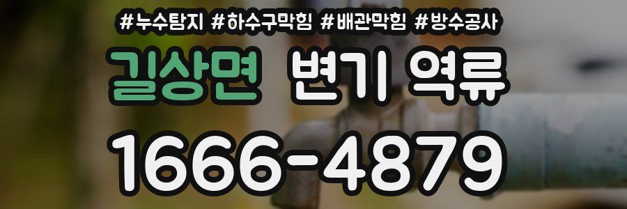 길상면 변기 역류