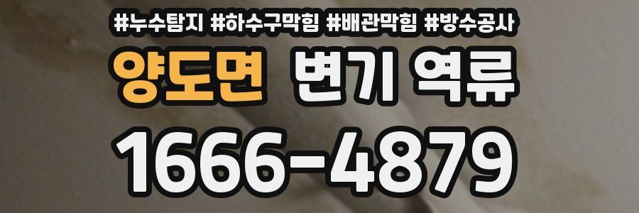 양도면 변기 역류