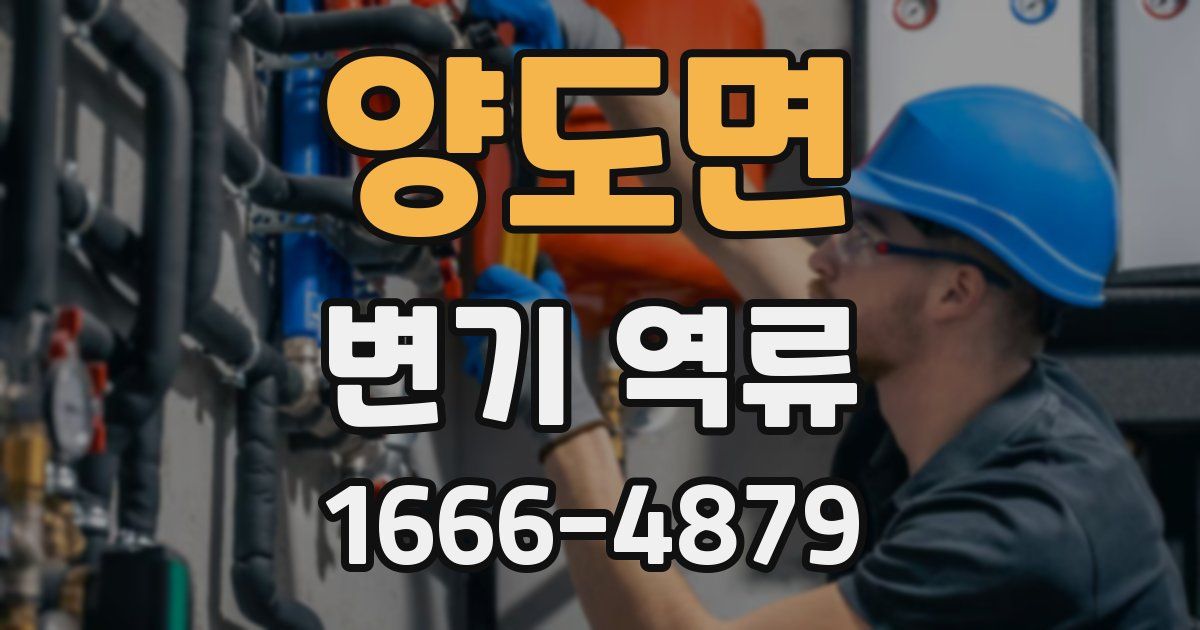 양도면 변기 역류