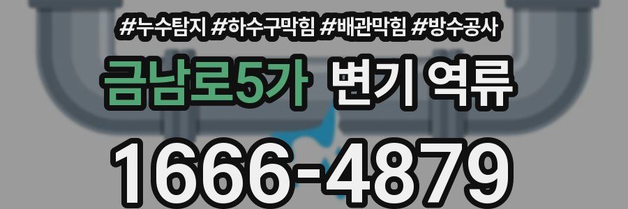 금남로5가 변기 역류