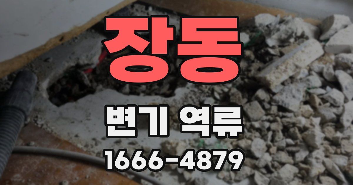 장동 변기 역류