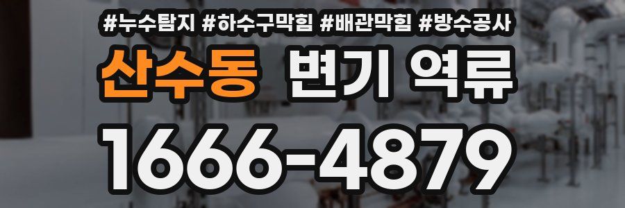 산수동 변기 역류