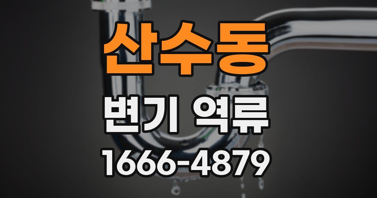 산수동 변기 역류