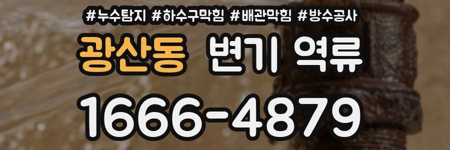 광산동 변기 역류
