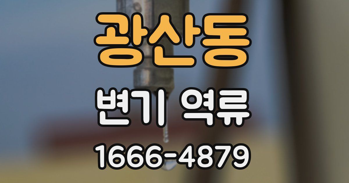 광산동 변기 역류
