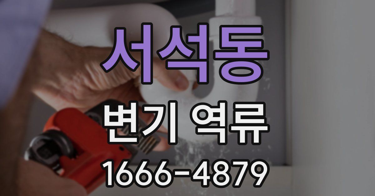 서석동 변기 역류