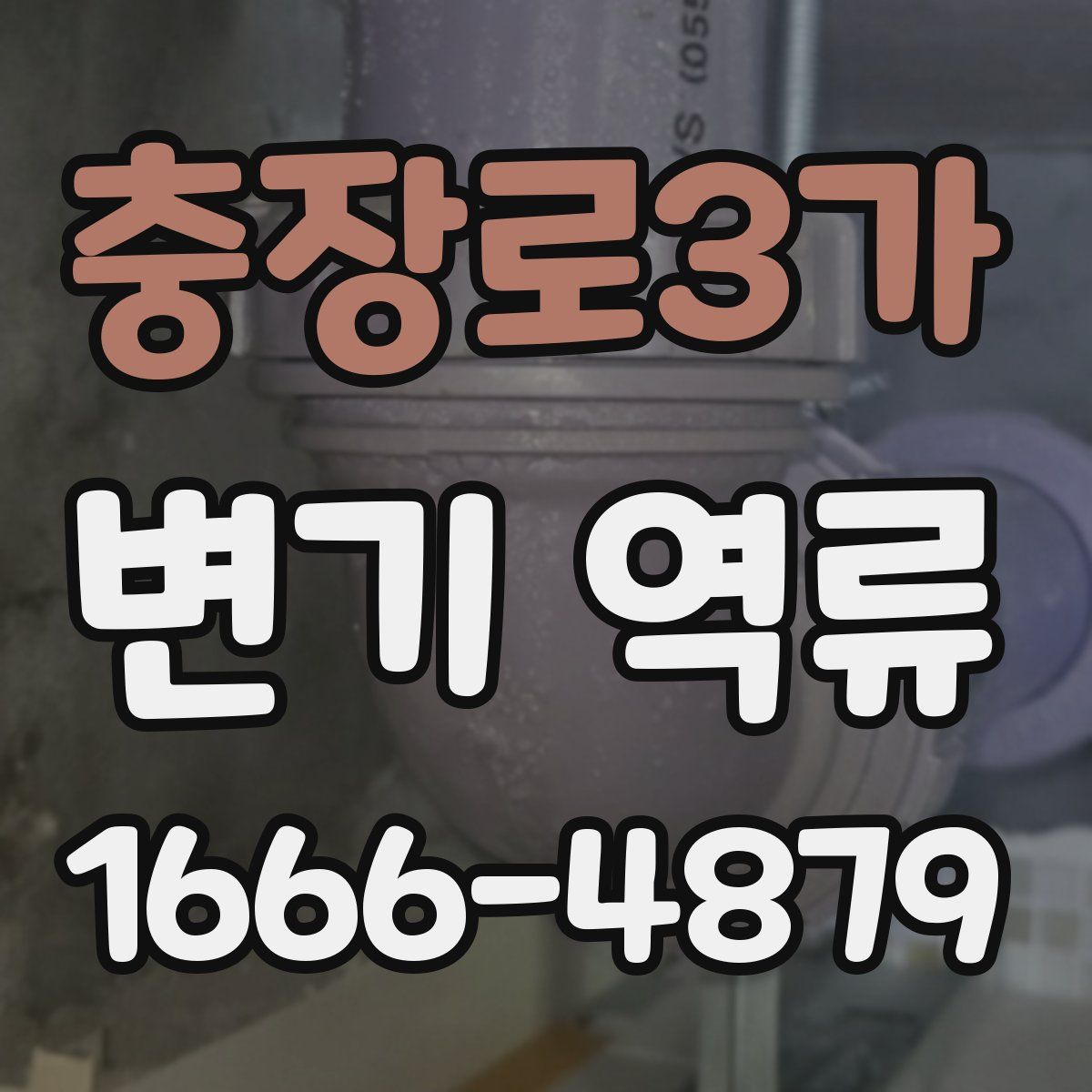 충장로3가 변기 역류
