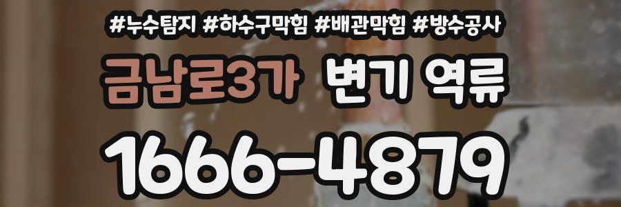금남로3가 변기 역류