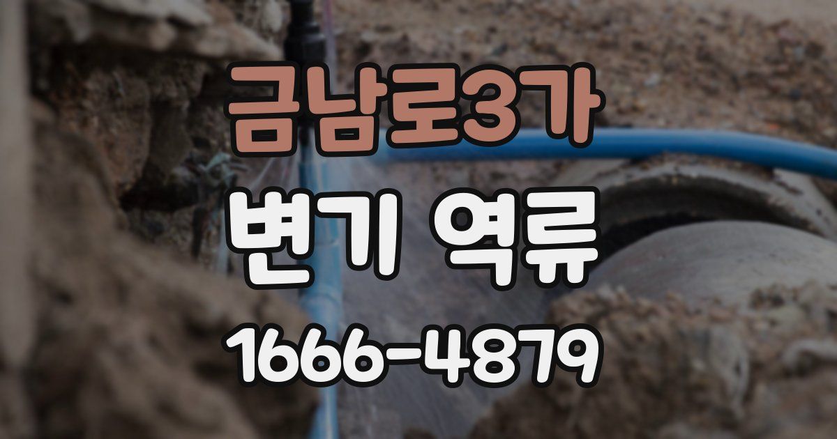 금남로3가 변기 역류