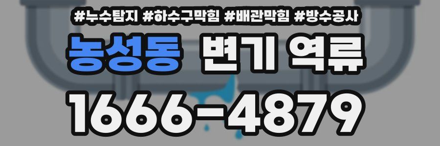 농성동 변기 역류