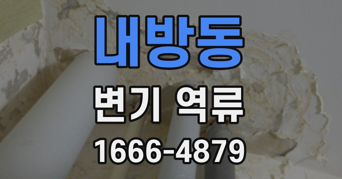 내방동 변기 역류