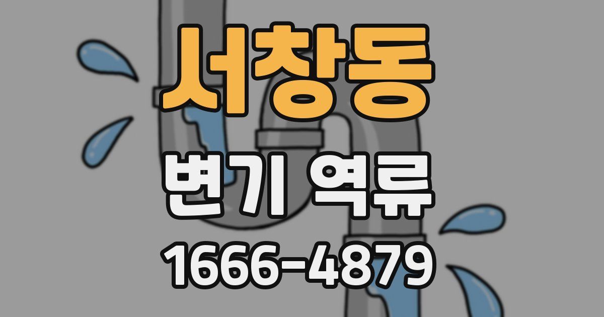 서창동 변기 역류