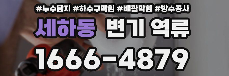 세하동 변기 역류