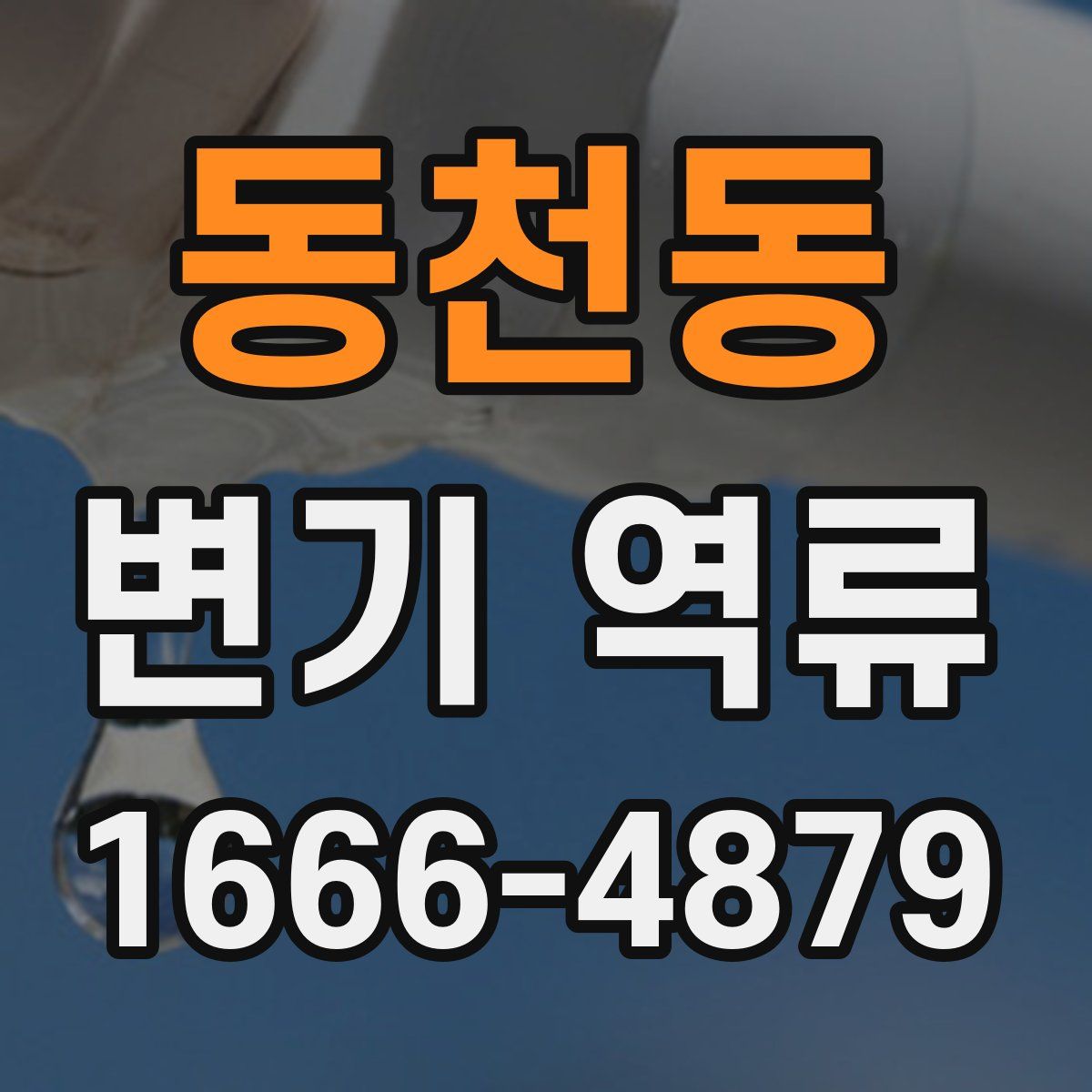 동천동 변기 역류