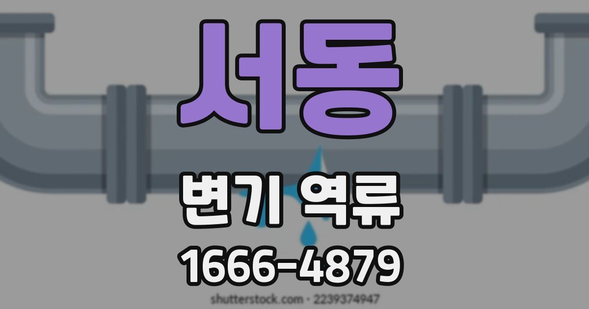 서동 변기 역류