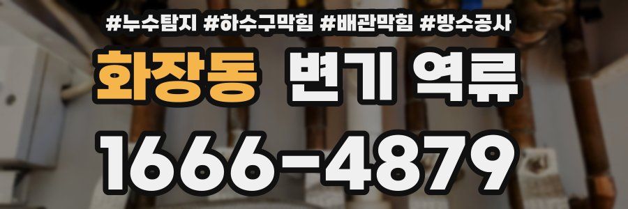 화장동 변기 역류