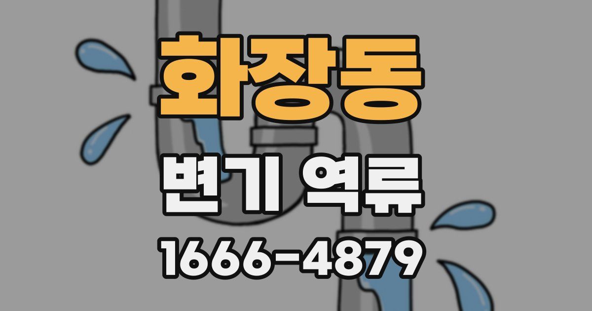 화장동 변기 역류