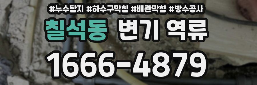 칠석동 변기 역류