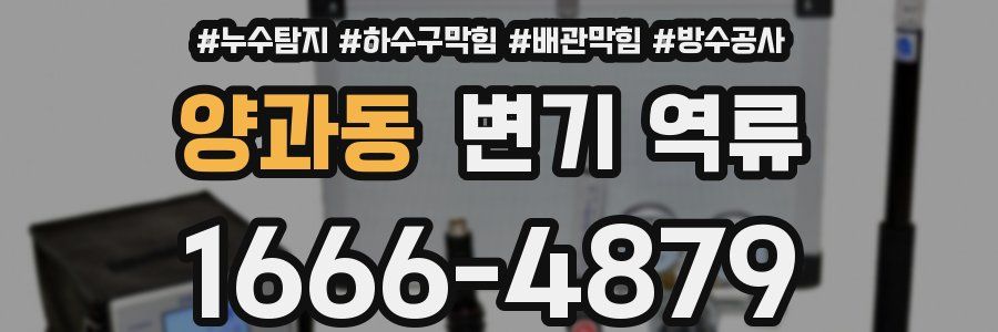 양과동 변기 역류
