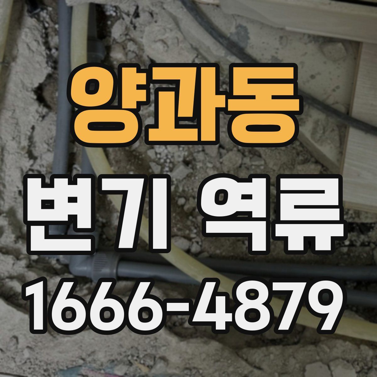 양과동 변기 역류