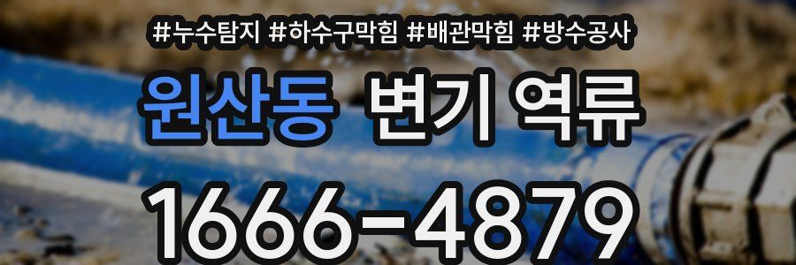원산동 변기 역류