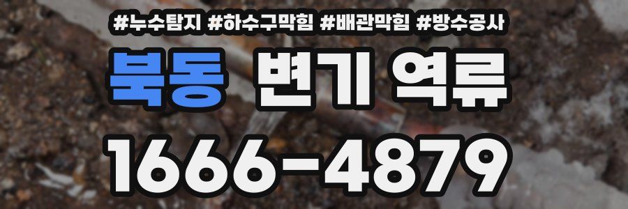 북동 변기 역류